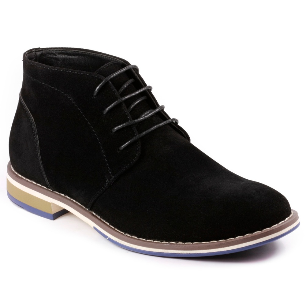 Metrocharm MC131 Black Lace Up Oxford Dress Boot